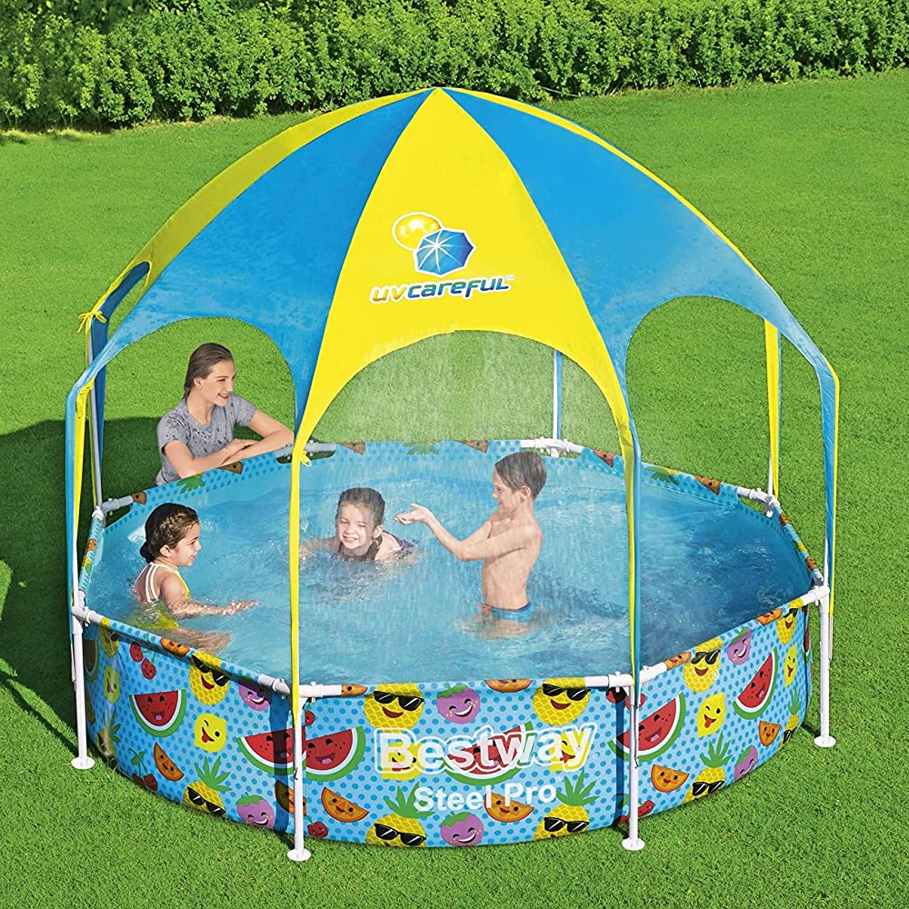 Piscina per bambi con doccetta Steel Pro BESTWAY - 244x51h cm